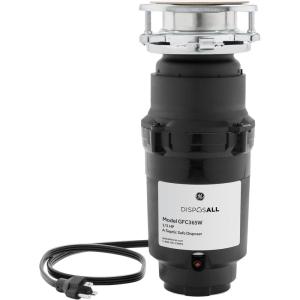 imageGE GFC365W Disposer BlackGFC365W 13 HP Corded Universal 3 Bolt