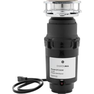 imageGE GFC365W Disposer BlackGFC565W 12 HP Corded Universal 3 Bolt