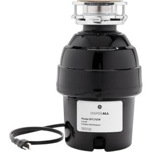 imageGE GFC765W Disposer BlackGFC765W 34 HP Corded Universal 3 Bolt