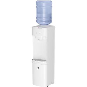 imageGE TopLoading Hot and Cold Water Dispenser  5 Gallon Water Cooler for Home or Office  2 Temperature Settings  Taller 13quot Dispenser Height  Freestanding with LED Night Light CharcoalWhite Freestanding With Child Safety Lock
