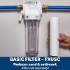 imageGE Whole House Water Filtration System GXWH70M Smart Connected with Leak Detection ampamp Remote Water Shutoff Reduces Sediment Rust ampamp More Install Kit Included Filter Not IncludedGXWH20T