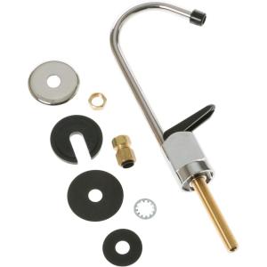 imageGE Kitchen Faucet  SingleHandle Faucet for Kitchen or Bathroom  Compatible With GE Water Filtration System ampamp Various GE Models for Kitchen Sink  Sleek Chrome and Black Design