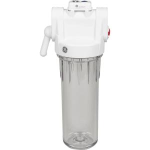 imageGE Whole House Water Filtration System GXWH70M Smart Connected with Leak Detection ampamp Remote Water Shutoff Reduces Sediment Rust ampamp More Install Kit Included Filter Not IncludedGXWH20T
