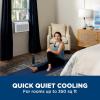 imageGE Window Air Conditioner 8000 BTU WiFi Enabled EnergyEfficient Cooling for Medium Rooms 8K BTU Window AC Unit with Easy Install Kit Control Using Remote or Smartphone AppWhite