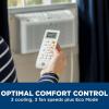imageGE Window Air Conditioner 8000 BTU WiFi Enabled EnergyEfficient Cooling for Medium Rooms 8K BTU Window AC Unit with Easy Install Kit Control Using Remote or Smartphone AppWhite