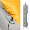 imageGE 6Outlet Surge Protector 10 Ft Extension Cord Power Strip 600 Joules TwisttoClose Safety Covers Protected Indicator Light UL Listed Black 37442Gray