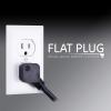imageGE 6Outlet Surge Protector 4 Ft Extension Cord Power Strip 800 Joules Flat Plug TwisttoClose Safety Covers Protected Indicator Light UL Listed White 33658Black