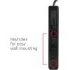 imageGE 6Outlet Surge Protector 4 Ft Extension Cord Power Strip 800 Joules Flat Plug TwisttoClose Safety Covers Protected Indicator Light UL Listed White 33658Black