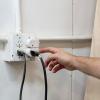 imageGE Grounded Power Switch Outlet Extender 3Prong Easy to Install for Indoor Lights and Small Appliances Energy Efficient Adapter Space Saving Design UL Listed White 255111 Pack