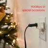 imageGE Grounded Power Switch Outlet Extender 3Prong Easy to Install for Indoor Lights and Small Appliances Energy Efficient Adapter Space Saving Design UL Listed White 255111 Pack