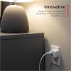 imageGE Grounded Power Switch Outlet Extender 3Prong Easy to Install for Indoor Lights and Small Appliances Energy Efficient Adapter Space Saving Design UL Listed White 255114 Pack