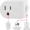 imageGE Grounded Power Switch Outlet Extender 3Prong Easy to Install for Indoor Lights and Small Appliances Energy Efficient Adapter Space Saving Design UL Listed White 255111 Pack