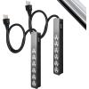 imageGE 6Outlet Surge Protector 4 Ft Extension Cord Power Strip 800 Joules Flat Plug TwisttoClose Safety Covers Protected Indicator Light UL Listed White 33658Black