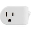 imageGE Grounded Power Switch Outlet Extender 3Prong Easy to Install for Indoor Lights and Small Appliances Energy Efficient Adapter Space Saving Design UL Listed White 255111 Pack