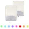 imageGE ColorChanging LED Night Light Plug Into Wall Dusk to Dawn Sensor Ambient Lighting for Bedroom Childrens Room Nursery Safety Rated 1 pack 34693Color Changing