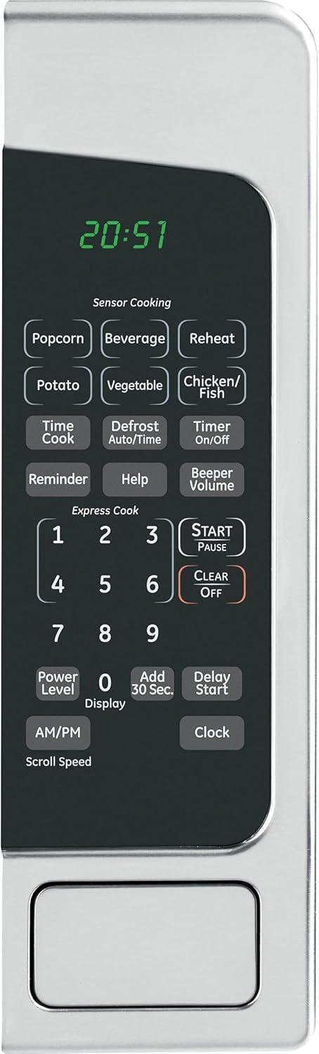 imageGE Countertop Microwave Oven 1200watt Capacity 20 Cubic Ft 8 Auto Setting Cooking Settings ChildLock Technology Kitchen Essentials for the Countertop Dorm Room or Apartment Satinless SteelStainless Steel