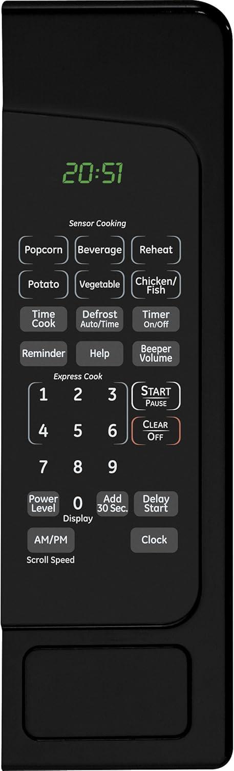 imageGE Countertop Microwave Oven 1200watt Capacity 20 Cubic Ft 8 Auto Setting Cooking Settings ChildLock Technology Kitchen Essentials for the Countertop Dorm Room or Apartment Satinless SteelBlack