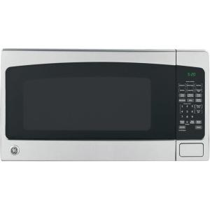 imageGE Countertop Microwave Oven 1200watt Capacity 20 Cubic Ft 8 Auto Setting Cooking Settings ChildLock Technology Kitchen Essentials for the Countertop Dorm Room or Apartment Satinless SteelStainless Steel