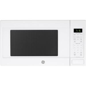 imageGE GCST16S1WWW Microwave Oven 1150watt Capacity Cubic 8 Auto Cooking Settings Kitchen Essentials for the Countertop Dorm Room or Apartment White ChildLock Technology 16 Cu FtWhite