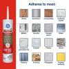 imageGE Advanced Silicone Caulk for Kitchen ampamp Bathroom  100 Waterproof Silicone Sealant 5X Stronger Adhesion Shrink ampamp Crack Proof  10 oz Cartridge White Pack of 1White