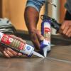 imageGE Advanced Silicone Caulk for Kitchen ampamp Bathroom  100 Waterproof Silicone Sealant 5X Stronger Adhesion Shrink ampamp Crack Proof  10 oz Cartridge White Pack of 1White