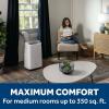 imageGE 8000 BTU Class Smart Portable Air Conditioner for Medium Rooms up to 350 sq ftDigital Controls Remote Control Perfect for Bedroom or Living Room Easy Install Kit Included White