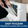 imageGE 8000 BTU Class Smart Portable Air Conditioner for Medium Rooms up to 350 sq ftDigital Controls Remote Control Perfect for Bedroom or Living Room Easy Install Kit Included White