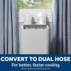 imageGE 8000 BTU Class Smart Portable Air Conditioner for Medium Rooms up to 350 sq ftDigital Controls Remote Control Perfect for Bedroom or Living Room Easy Install Kit Included White