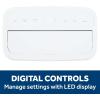 imageGE 8000 BTU Class Smart Portable Air Conditioner for Medium Rooms up to 350 sq ftDigital Controls Remote Control Perfect for Bedroom or Living Room Easy Install Kit Included White