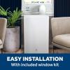imageGE 8000 BTU Class Smart Portable Air Conditioner for Medium Rooms up to 350 sq ftDigital Controls Remote Control Perfect for Bedroom or Living Room Easy Install Kit Included White