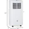 imageGE APMS05BWF 5000 BTU Portable Air Conditioner for Small Rooms up to 2000 sq ft 5100 BTU SACC 3in1 with Dehumidify Fan and Auto Evaporation Included Window Installation Kit White
