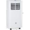 imageGE APMS05BWF 5000 BTU Portable Air Conditioner for Small Rooms up to 2000 sq ft 5100 BTU SACC 3in1 with Dehumidify Fan and Auto Evaporation Included Window Installation Kit White