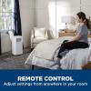 imageGE APMS06BWF 6000 BTU DOE Portable Air Conditioner Digital and Remote Control Perfect for Small Size Bedroom or Living Room up to 250 sq ft Easy Install Kit Included White