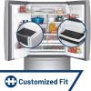 imageGE Appliances Refrigerator Drawer ampamp Bin Liners with Microban for Counter Depth Refrigerators  Durable EasyClean AntiMicrobial ProtectionCounter Depth Models