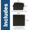 imageGE Appliances Refrigerator Drawer ampamp Bin Liners with Microban for Counter Depth Refrigerators  Durable EasyClean AntiMicrobial ProtectionStandard Depth Models