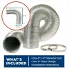imageGE FLEXIBLE METAL DRYER TRANSITION DUCT 8ft PM08X10085