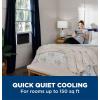 imageGE Window Air Conditioner Unit 5000 BTU for Small Rooms up to 150 sq ft with Manual Adjustable Fan and Cooling Settings Perfect for Bedroom or Living Room Easy Install Kit Included Black