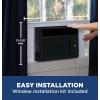 imageGE Window Air Conditioner Unit 5000 BTU for Small Rooms up to 150 sq ft with Manual Adjustable Fan and Cooling Settings Perfect for Bedroom or Living Room Easy Install Kit Included Black