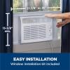 imageGE Window Air Conditioner Unit 6000 BTU for Small Rooms up to 250 sq ft with Adjustable Fan and Cooling Settings Perfect for Bedroom or Living Room Easy Install Kit Included BlackWhite