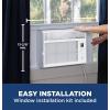 imageGE Window Air Conditioner Unit 6000 BTU for Small Rooms up to 250 sq ft with Adjustable Fan and Cooling Settings Perfect for Bedroom or Living Room Easy Install Kit Included BlackWhite