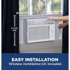 imageGE Window Air Conditioner Unit 6000 BTU for Small Rooms up to 250 sq ft with Adjustable Fan and Cooling Settings Perfect for Bedroom or Living Room Easy Install Kit Included BlackWhite