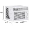 imageGE Window Air Conditioner Unit 6000 BTU for Small Rooms up to 250 sq ft with Adjustable Fan and Cooling Settings Perfect for Bedroom or Living Room Easy Install Kit Included BlackWhite