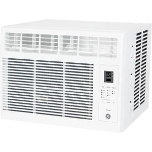 imageGE Window Air Conditioner Unit 6000 BTU for Small Rooms up to 250 sq ft with Adjustable Fan and Cooling Settings Perfect for Bedroom or Living Room Easy Install Kit Included BlackWhite
