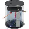 imageGE Appliances 26 Gallon Versatile Electric Water Heater with Adjustable Thermostat ampamp Drain Valve Top Port Lowboy 240 Volt26 Gallon Side Port