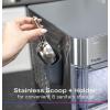 imageGE Profile Opal Stainless Steel Scoop  Magnetic Holder Ergonomic Grip Works with Opal 20 Nugget Ice Maker Stone WhiteMatte Black