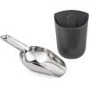 imageGE Profile Opal Stainless Steel Scoop  Magnetic Holder Ergonomic Grip Works with Opal 20 Nugget Ice Maker Stone WhiteStainless Steel