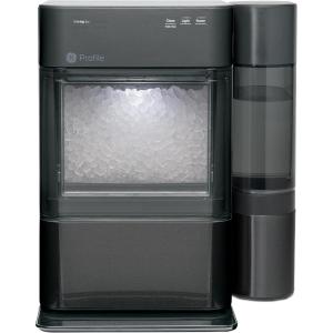 imageGE Profile Opal 20 XL with 1 Gallon Tank Chewable Crunchable Countertop Nugget Ice Maker Scoop Included 38 lbs in 24 Hours Pellet Ice Machine with WiFi ampamp Smart Connected Black StainlessBlack Stainless