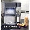 imageGE Profile Opal 20 XL with 1 Gallon Tank Chewable Crunchable Countertop Nugget Ice Maker Scoop Included 38 lbs in 24 Hours Pellet Ice Machine with WiFi ampamp Smart Connected Moonstone BlueStainless Steel