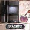 imageGE Profile Opal 20 XL with 1 Gallon Tank Chewable Crunchable Countertop Nugget Ice Maker Scoop Included 38 lbs in 24 Hours Pellet Ice Machine with WiFi ampamp Smart Connected Moonstone BlueBlack Stainless Steel