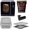 imageGE Profile Smart Indoor Pellet Smoker  Accessories Bundle Includes Four 1lb Bag of Pellets Pellet Strainer 20pack of Drip Pan Liners and Prep TraySmart Indoor Pellet Smoker  Accessories Bundle